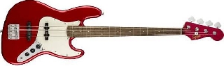squier by fender contemporary jazz bass lrl dark metallic red
